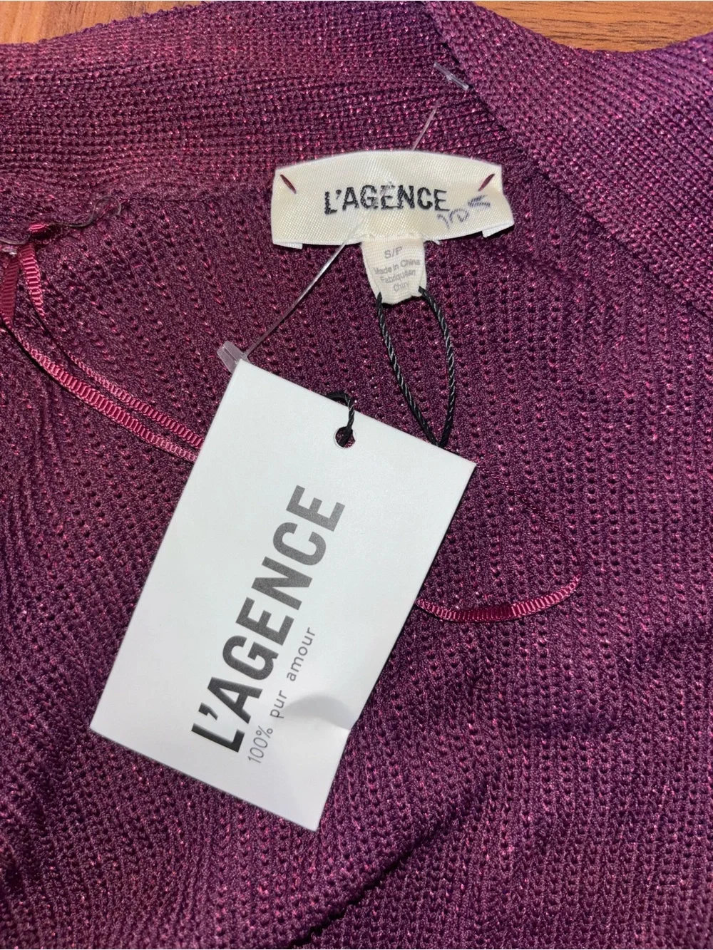 NEW L'agence Noe Double-Breasted Cardigan Small